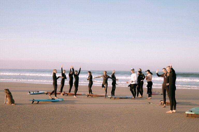 Beginner surf coaching at Fun Surf Morocco
